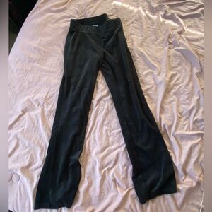 Juicy couture black velour flare track pants